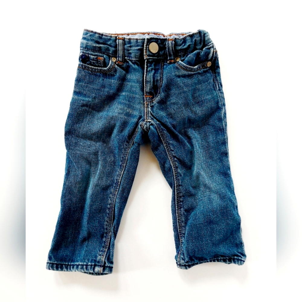 Denim Straight Leg Jeans size 18-24m BabyGap Infant/Toddler Adjustable Waist